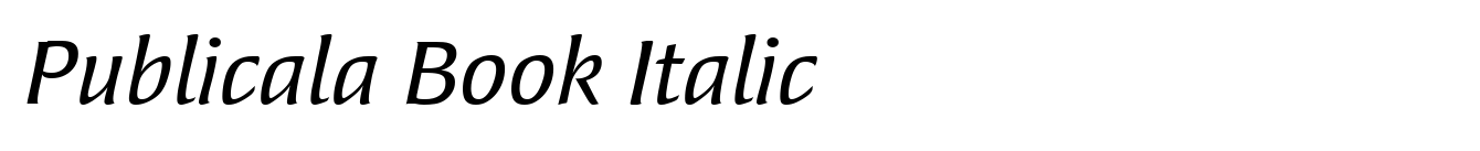 Publicala Book Italic